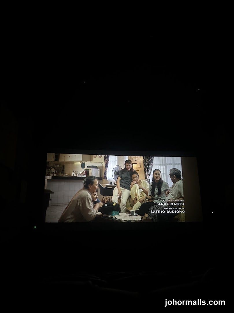Movie Theater Screen with Credits