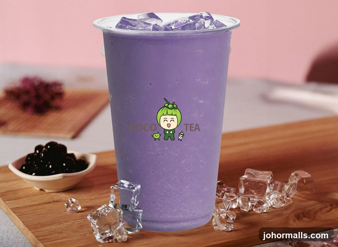 Taro Smoothie with Boba