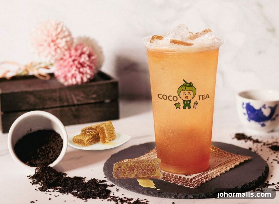 Coco Tea Drink with Honeycomb
