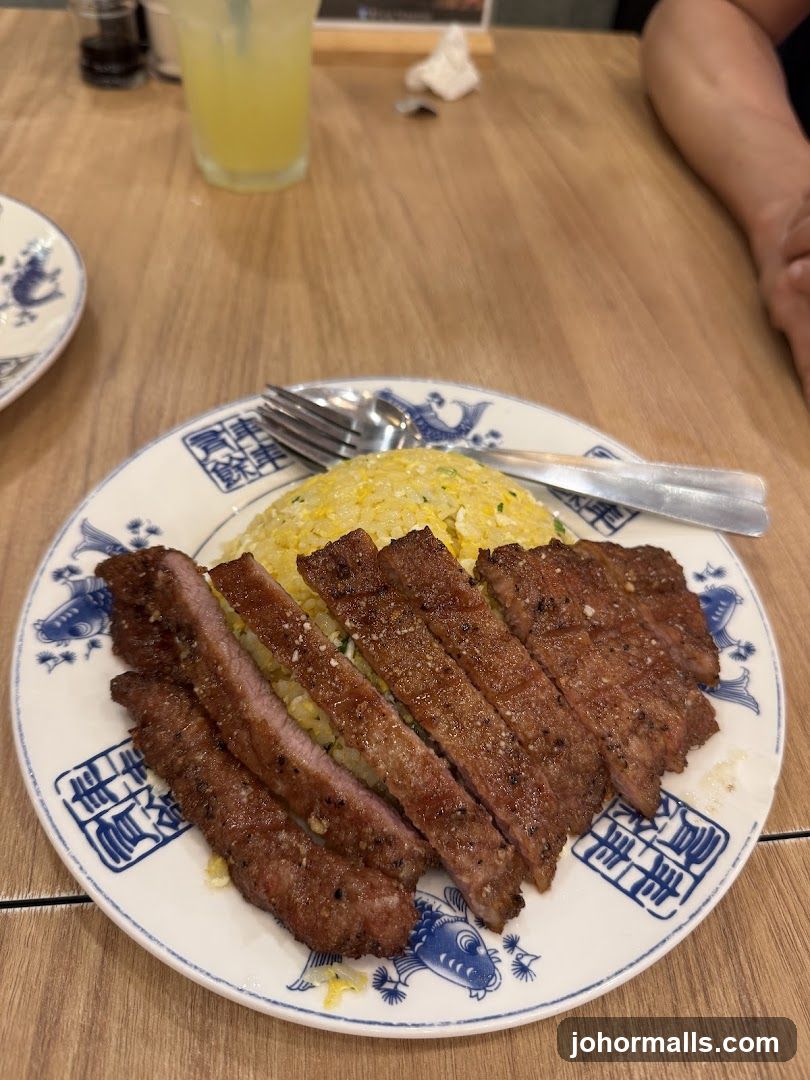 Pork Chop and Fried Rice