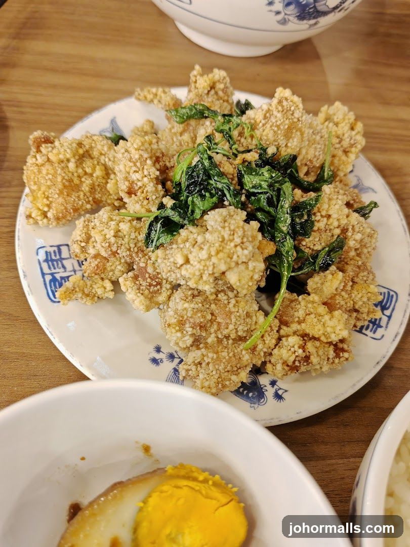Fried Chicken Bites with Basil