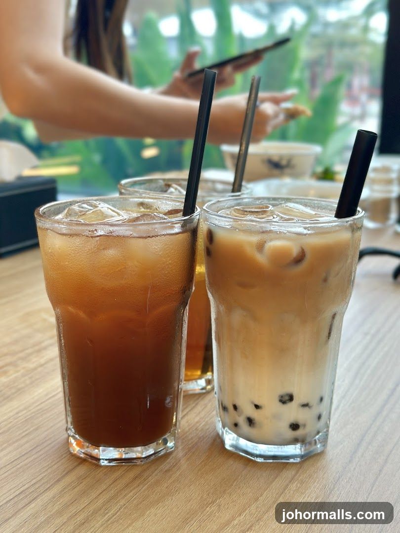 Iced Drinks on Table