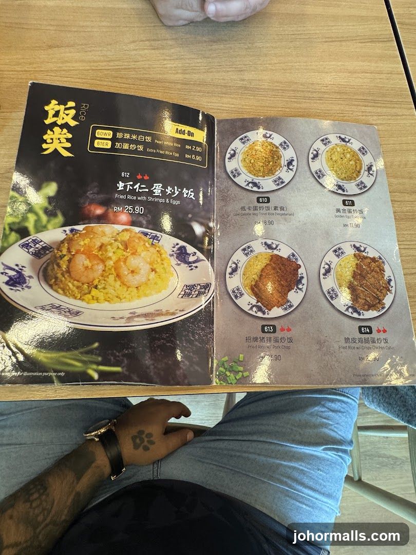 Rice Menu