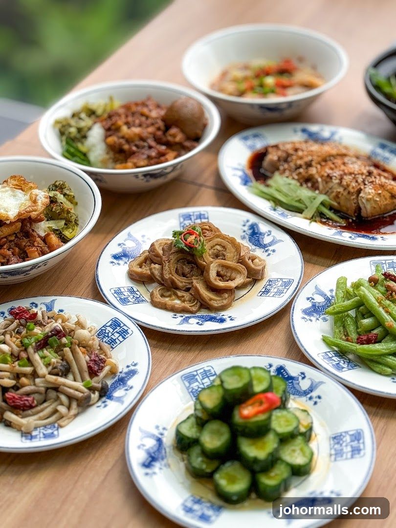Assortment of Taiwanese Dishes