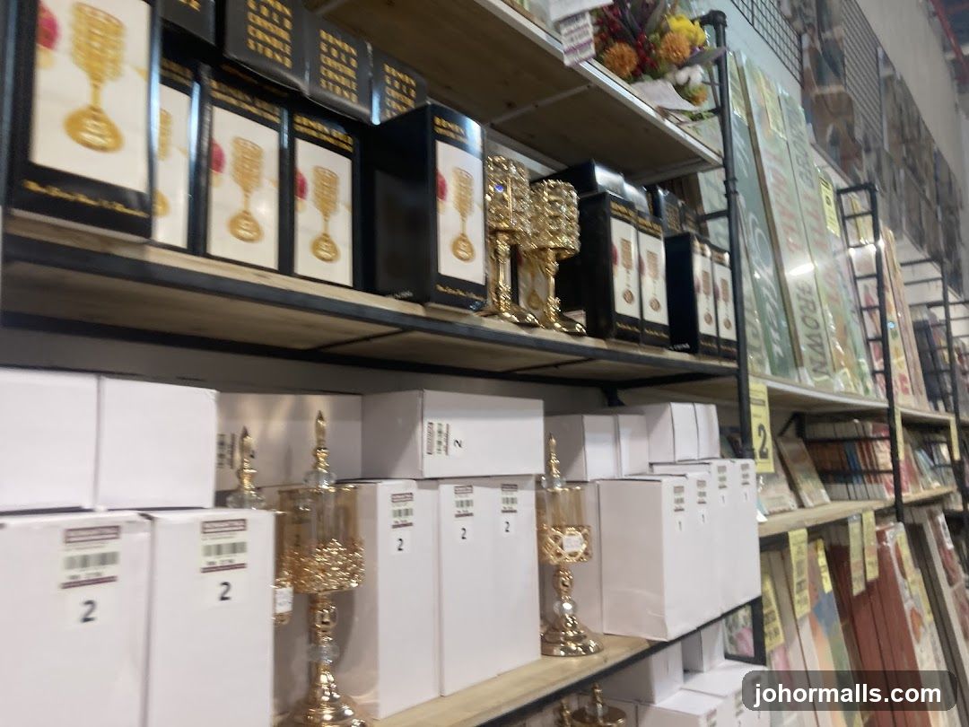 Home Decor Items on Shelves