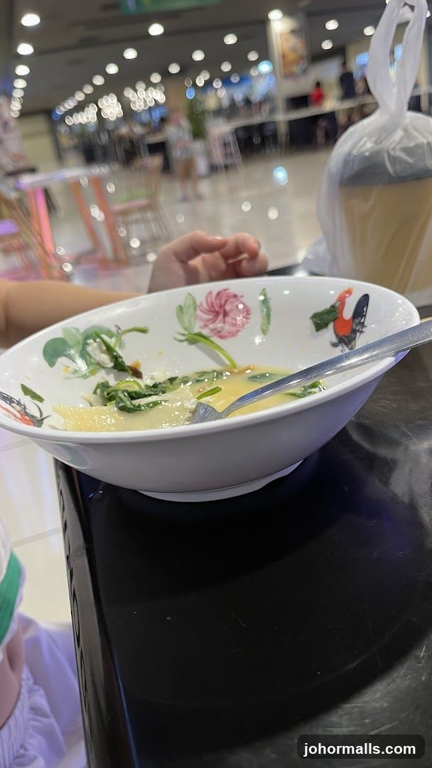 Partially Eaten Bowl of Food