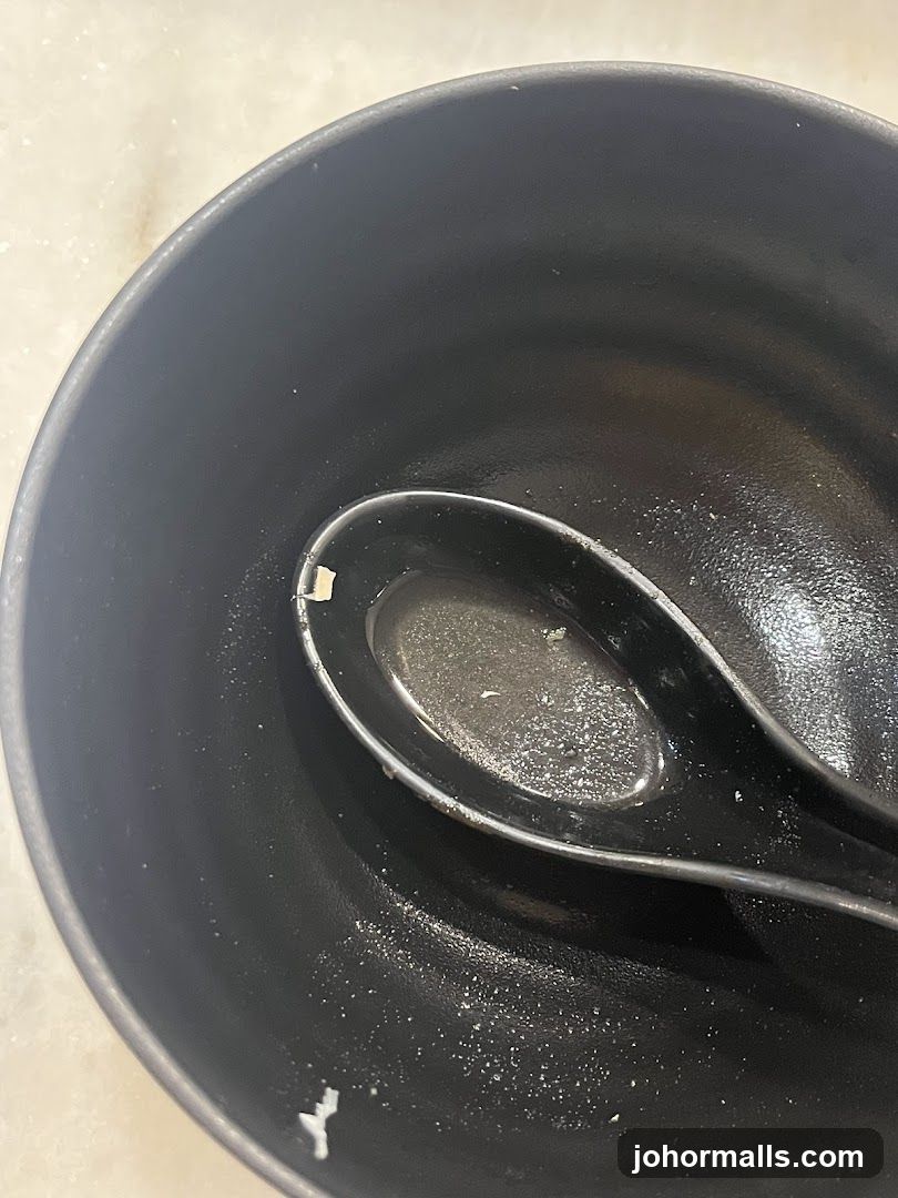 Empty Bowl with Spoon