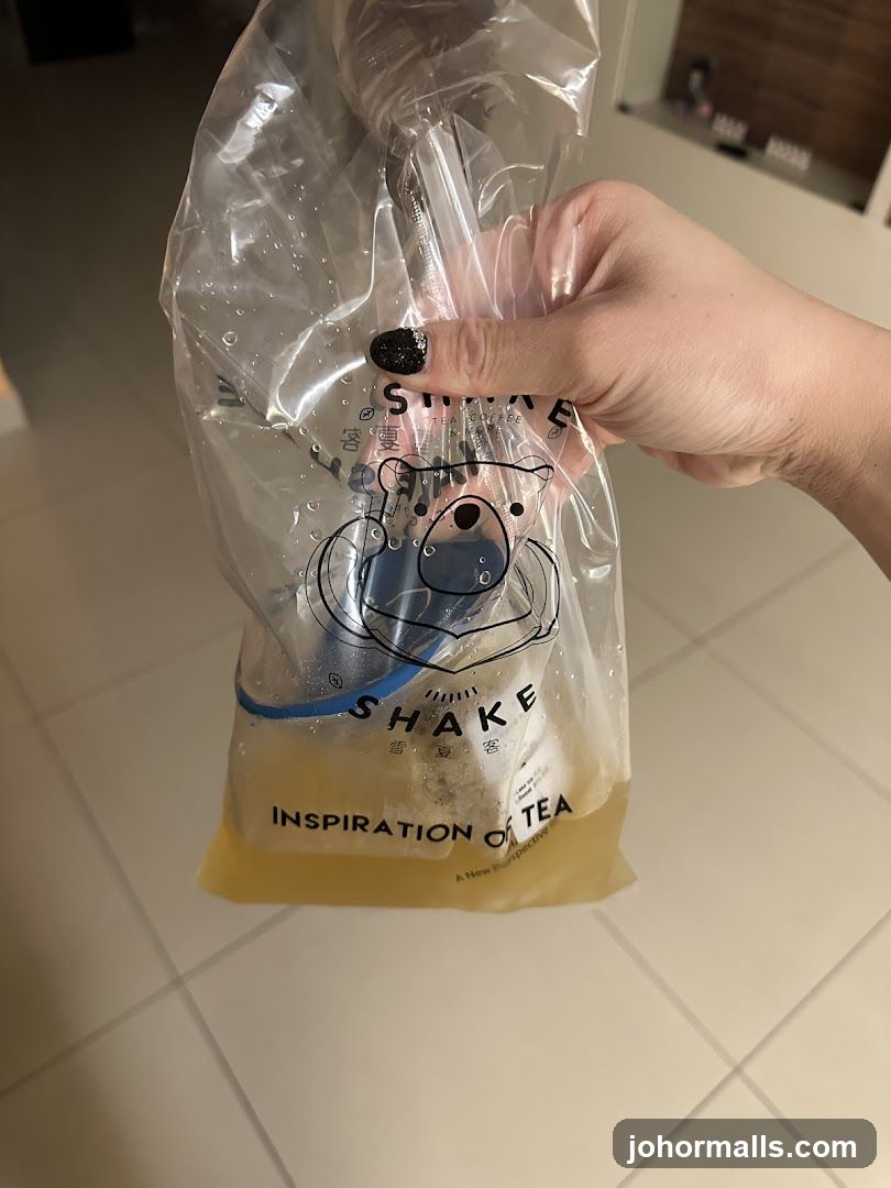 Beverage in a Plastic Bag