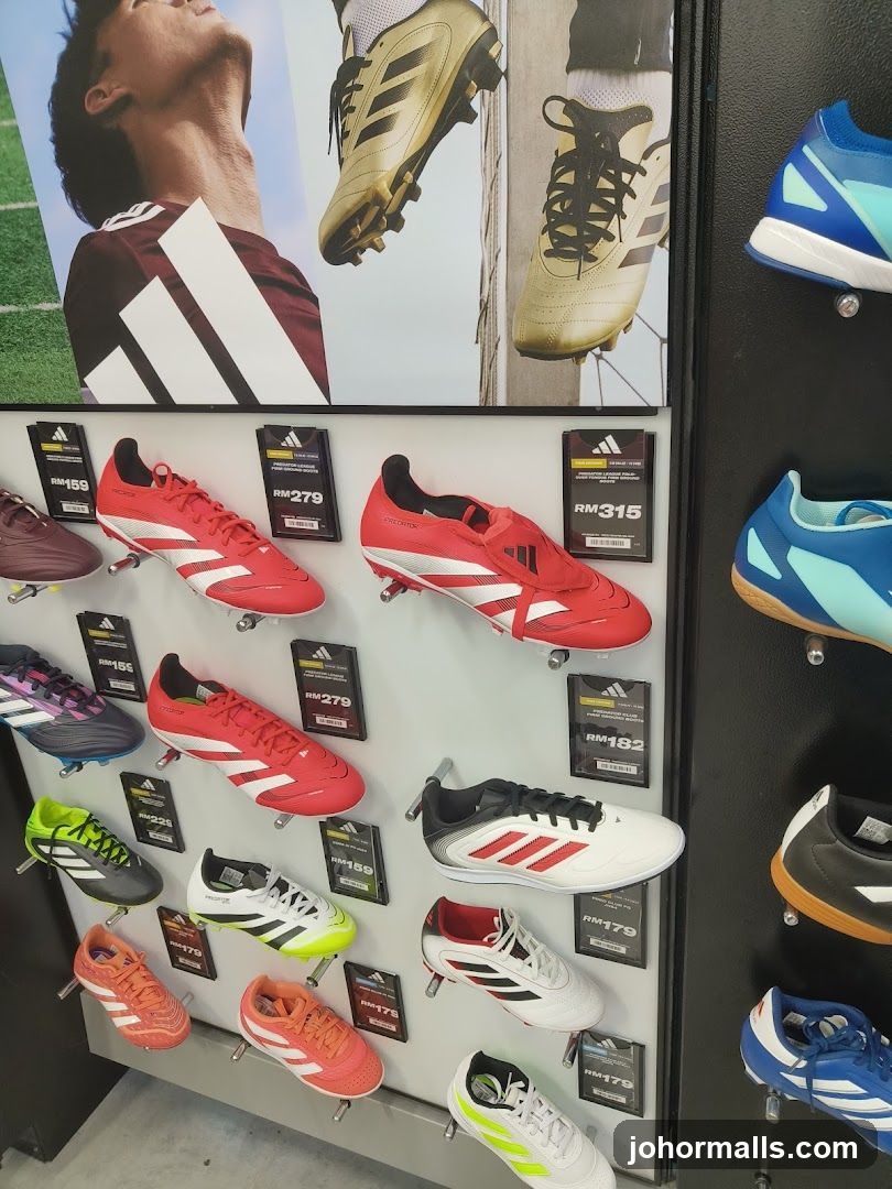 Adidas Soccer Cleats Display