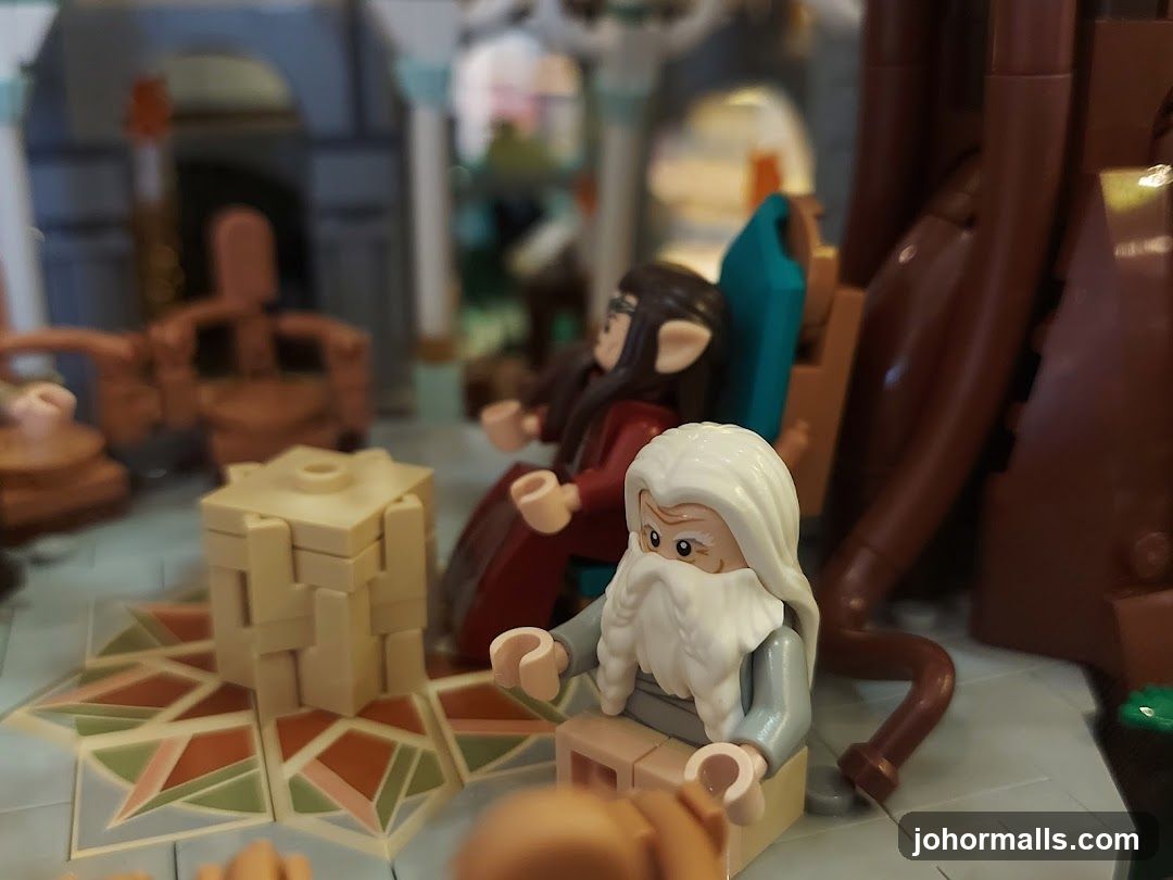 Lego figures in a room