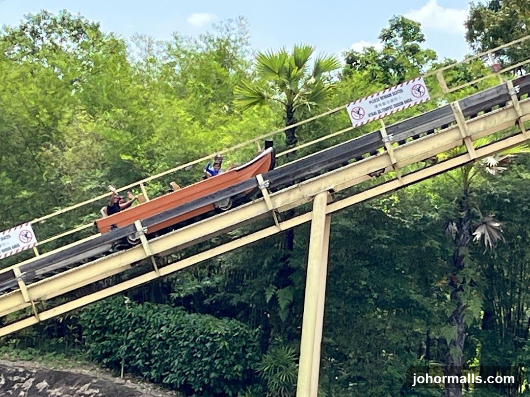 People on a Log Flume Ride