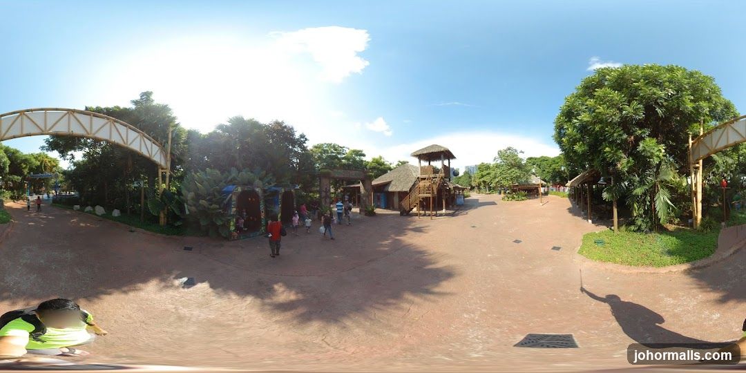 Park Entrance with Themed Structures