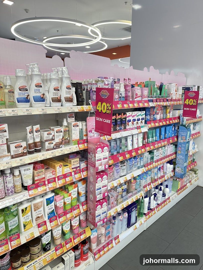 Skin Care Products on Shelves