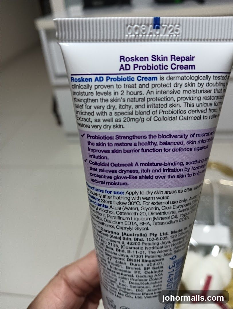 Rosken Skin Repair AD Probiotic Cream