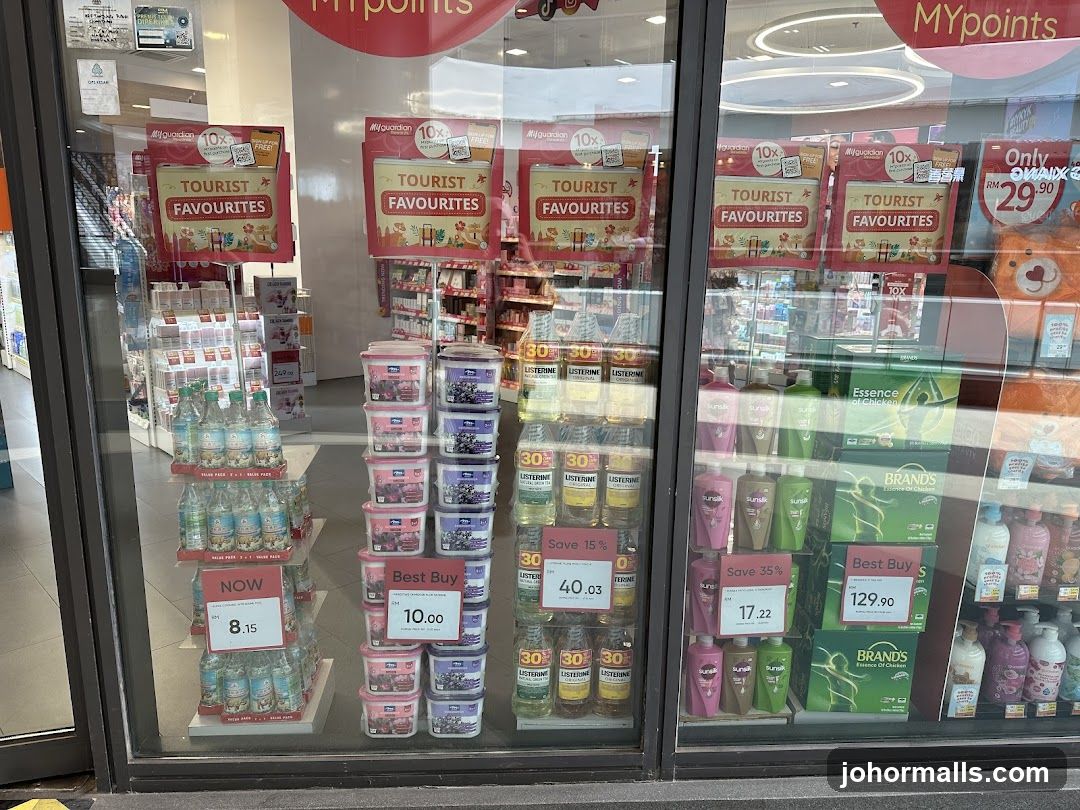 Storefront display with promotional items