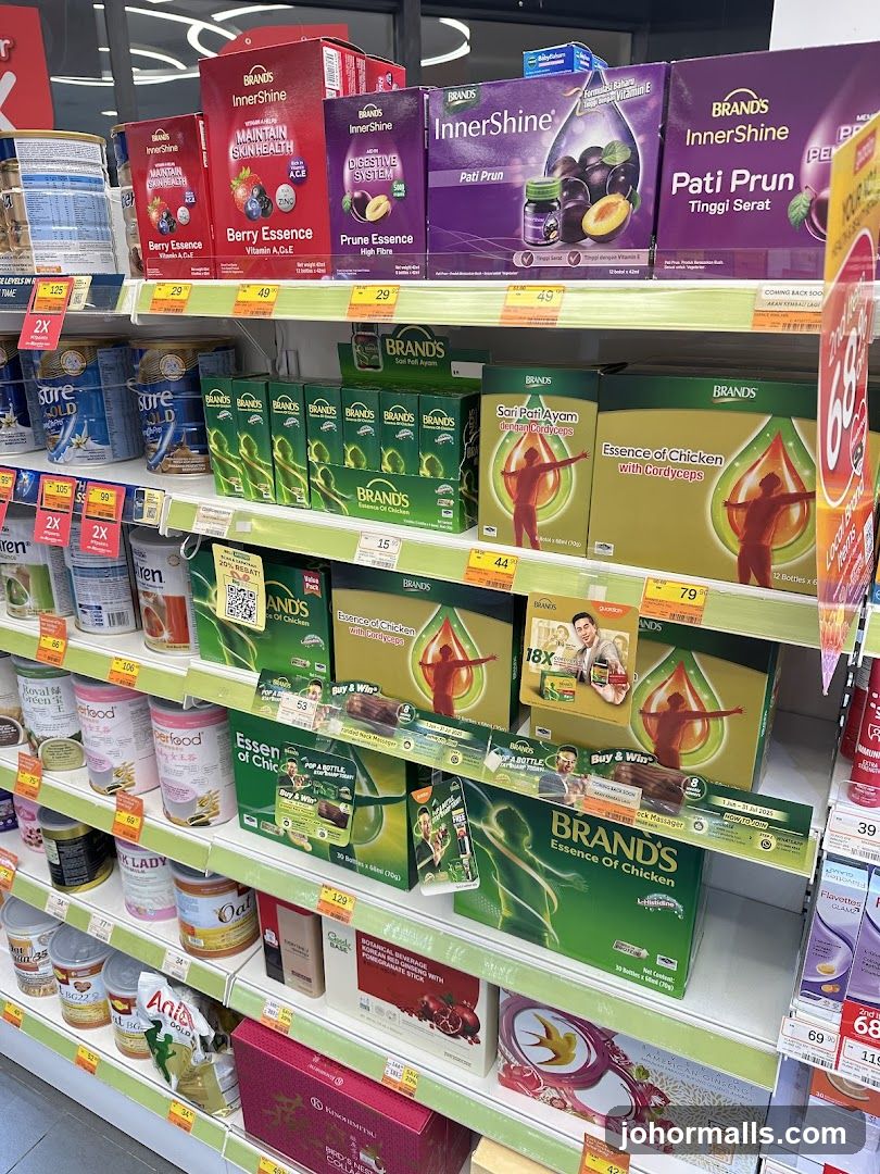 Health Supplements on Shelves
