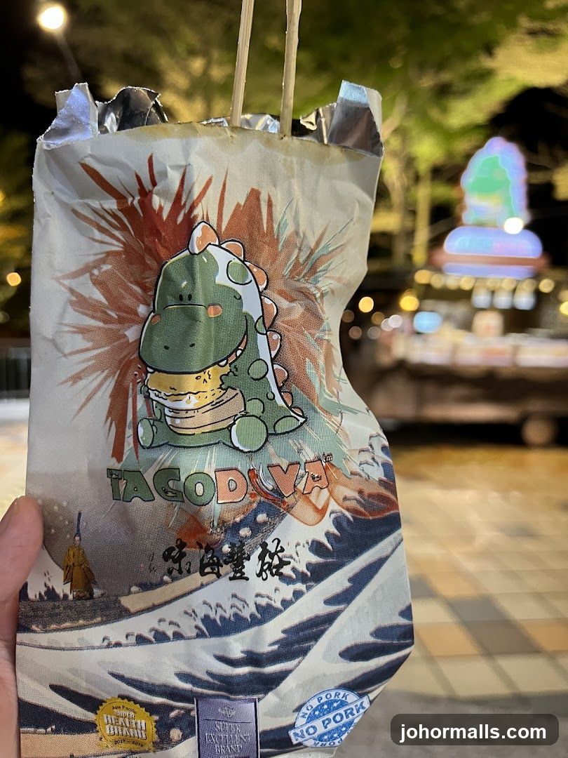 Food Packaging with Dinosaur Graphic