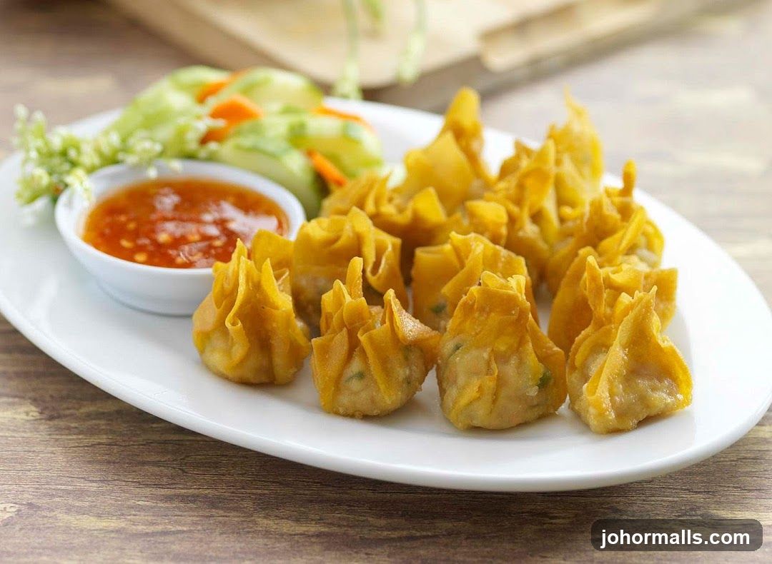 Fried Wontons with Dipping Sauce