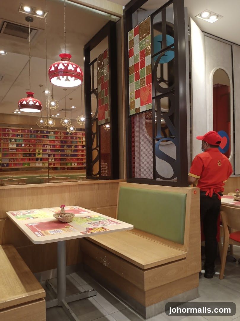 Restaurant Interior with Staff