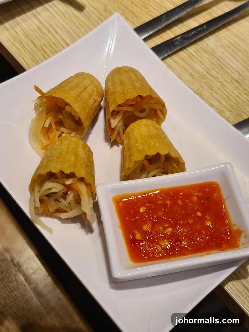 Fried Spring Rolls with Dipping Sauce