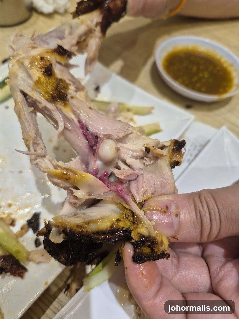 Close-up of Roasted Chicken Carcass