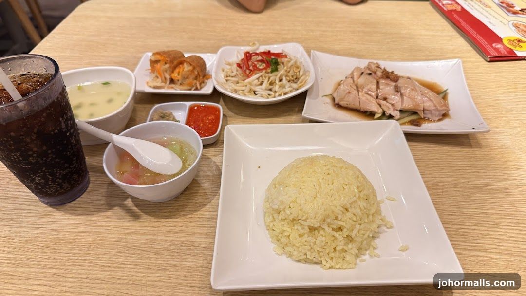 Hainanese Chicken Rice Meal