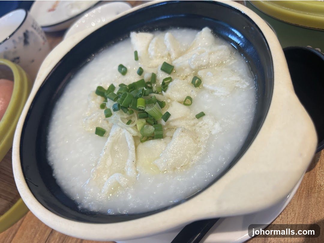 Congee with toppings