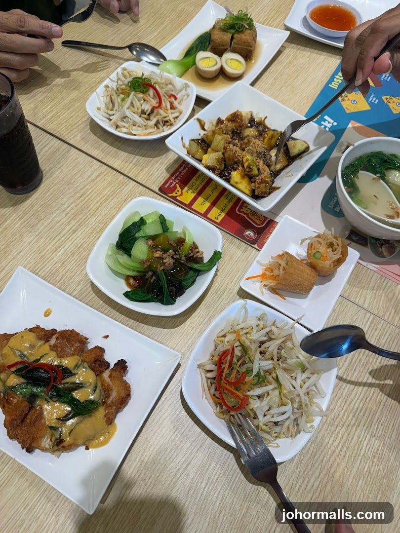 Table with various dishes