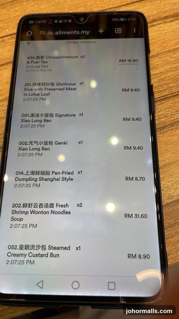 Order History