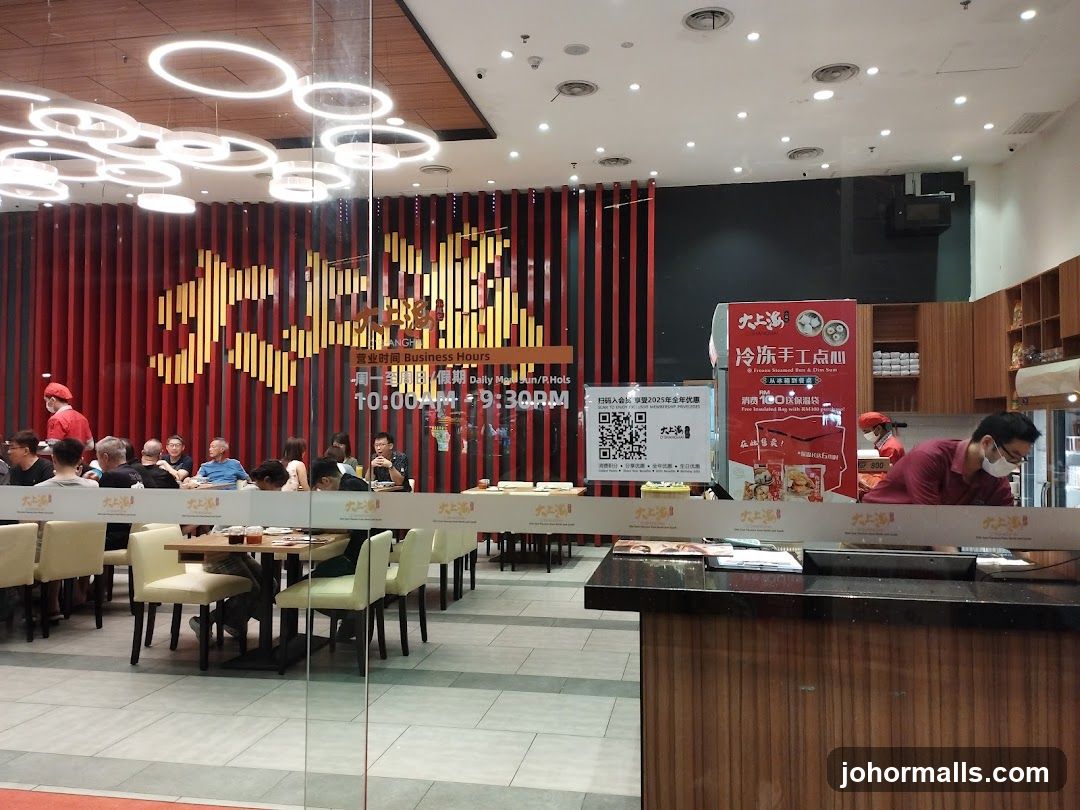 Restaurant Interior with Diners