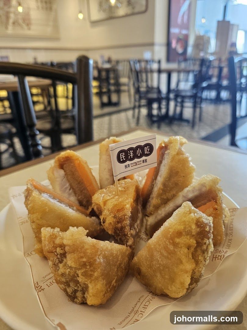 Fried Snacks with Flag
