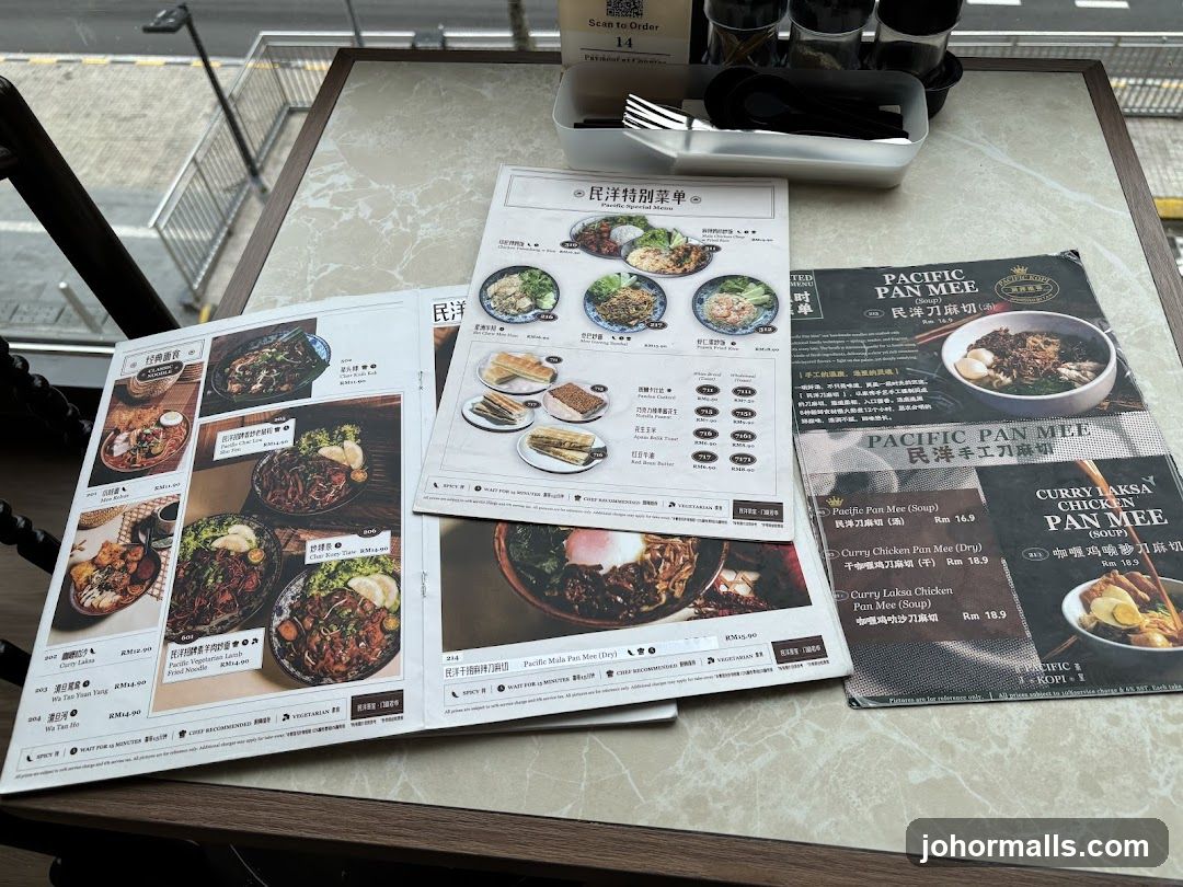 Pacific Pan Mee Menu
