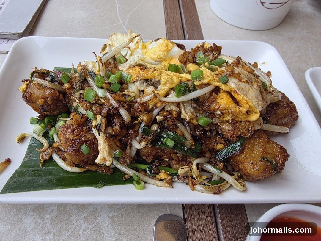 Fried Radish Cake with Egg and Scallions