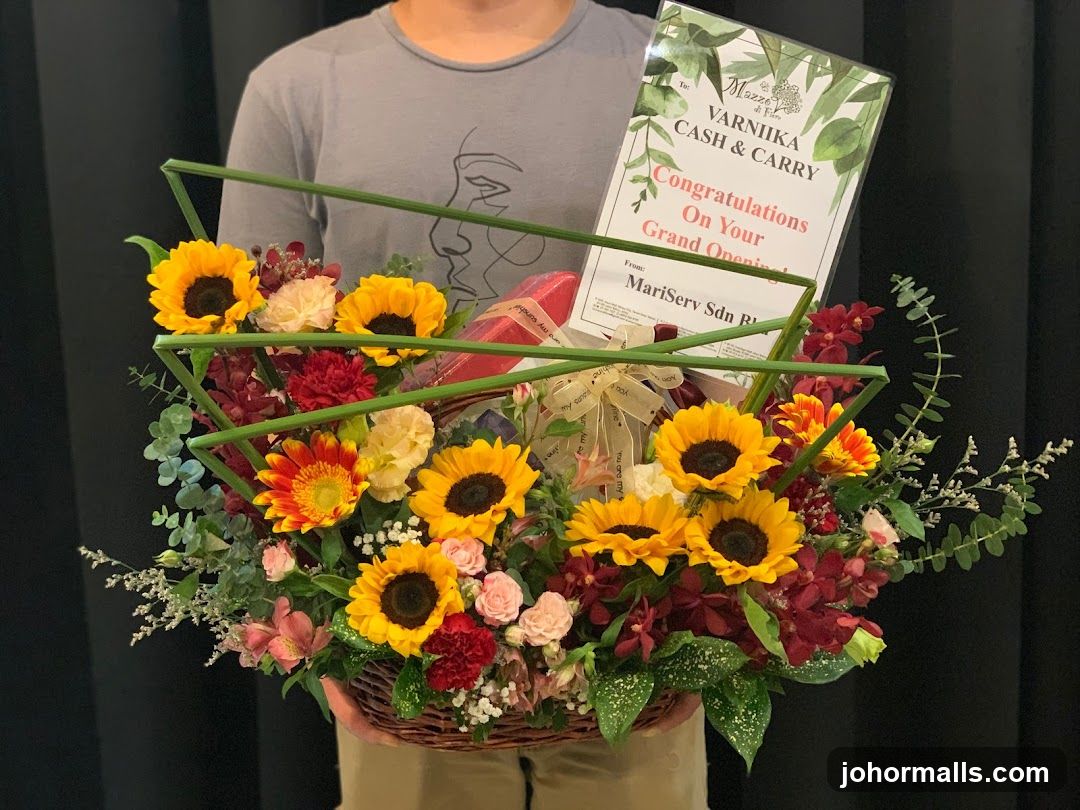 Grand Opening Flower Basket
