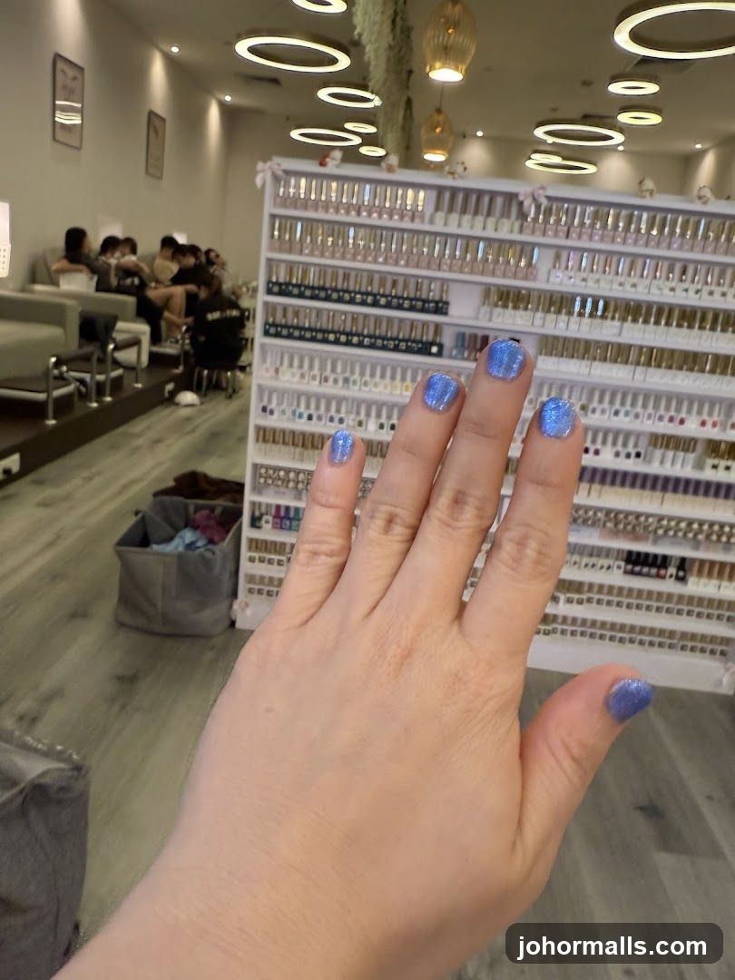 Nail Salon Interior with Manicure
