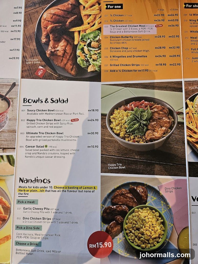 Nando's Menu