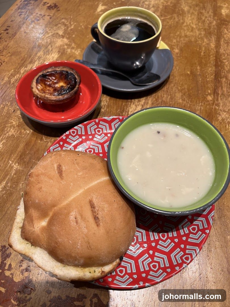 Soup, Sandwich, and Pastry