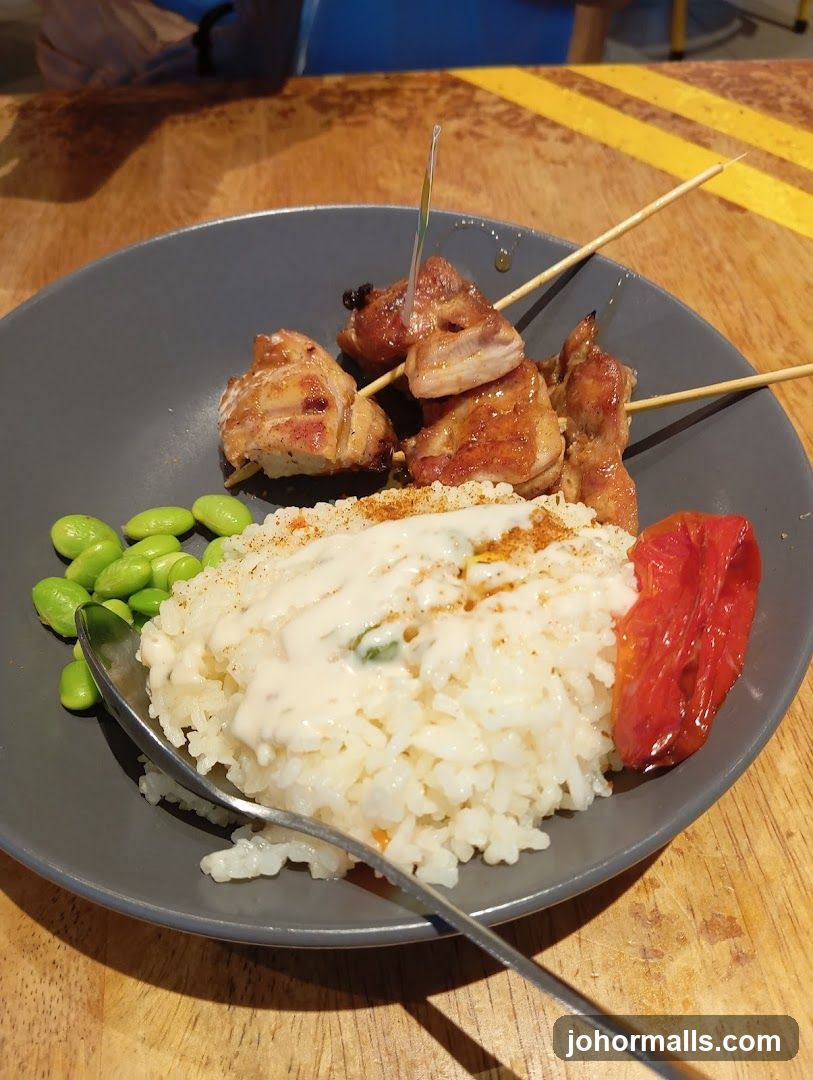Chicken Skewers with Rice