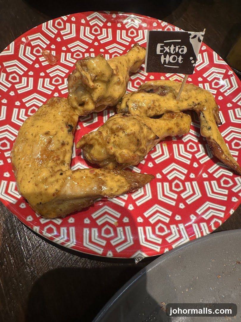 Chicken Wings with Extra Hot Sauce