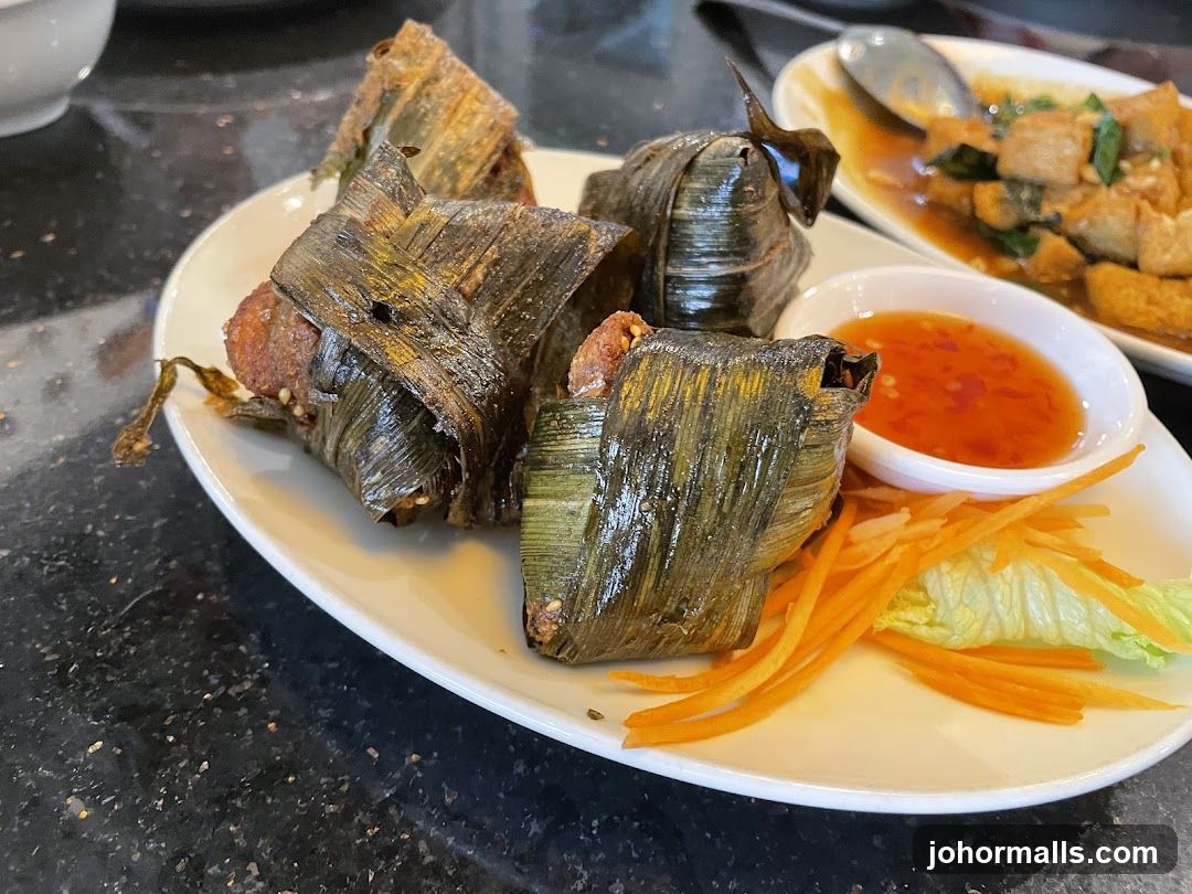 Chicken Wrapped in Pandan Leaves
