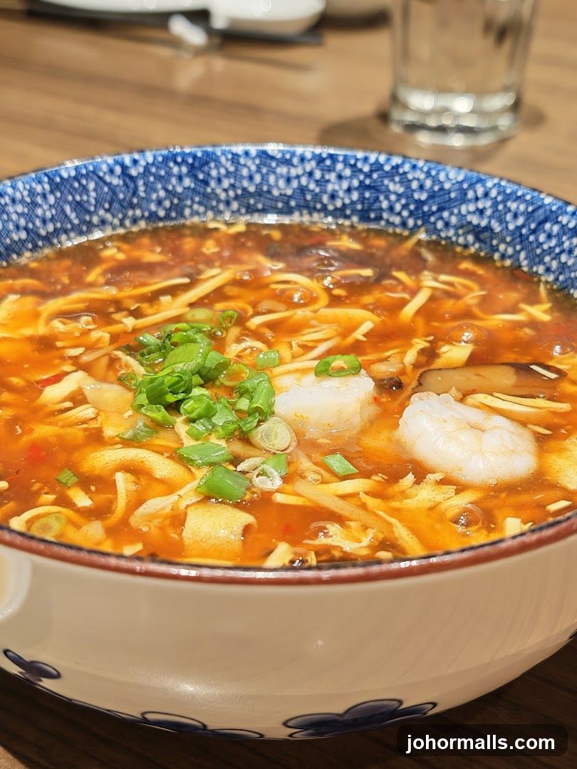 Spicy Noodle Soup with Shrimp