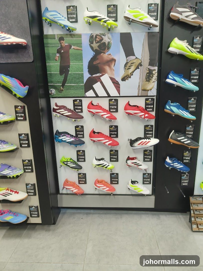 Adidas Soccer Cleats Display
