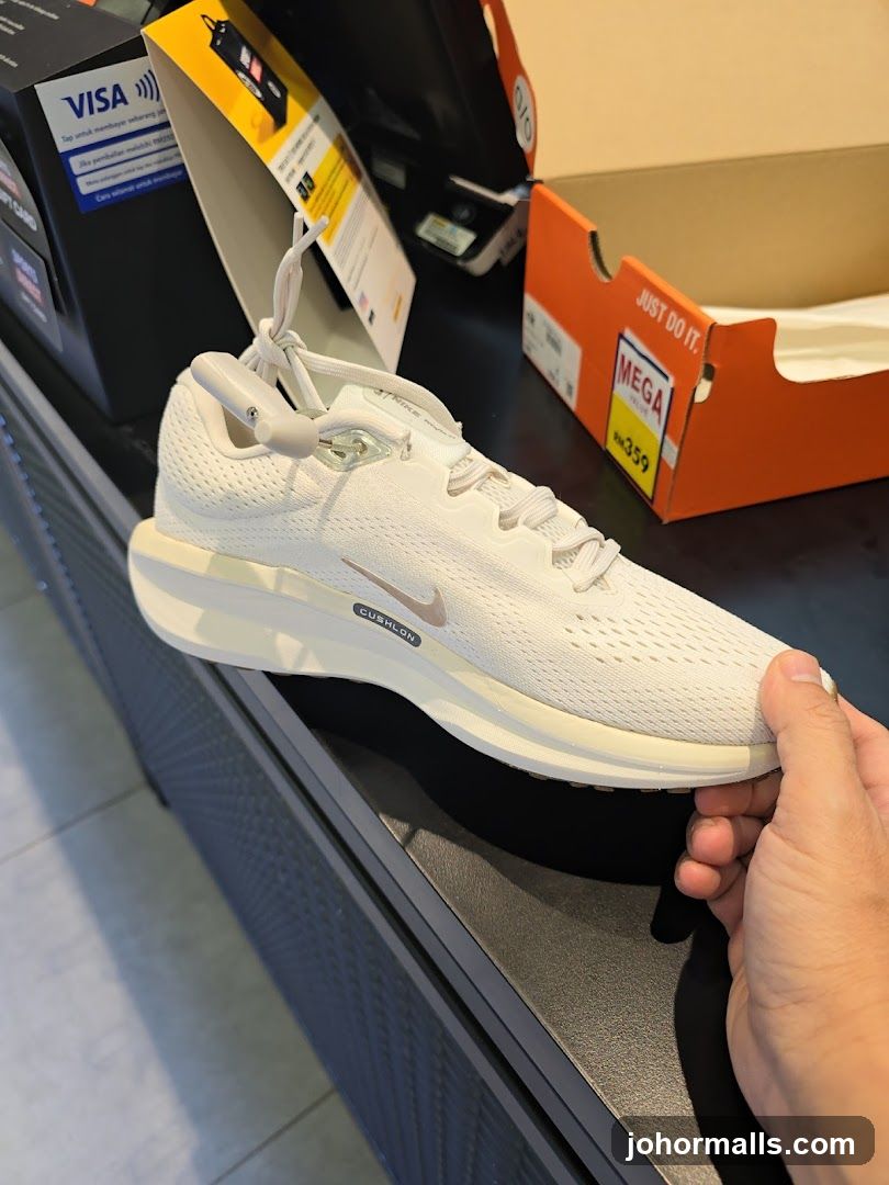 White Running Shoe