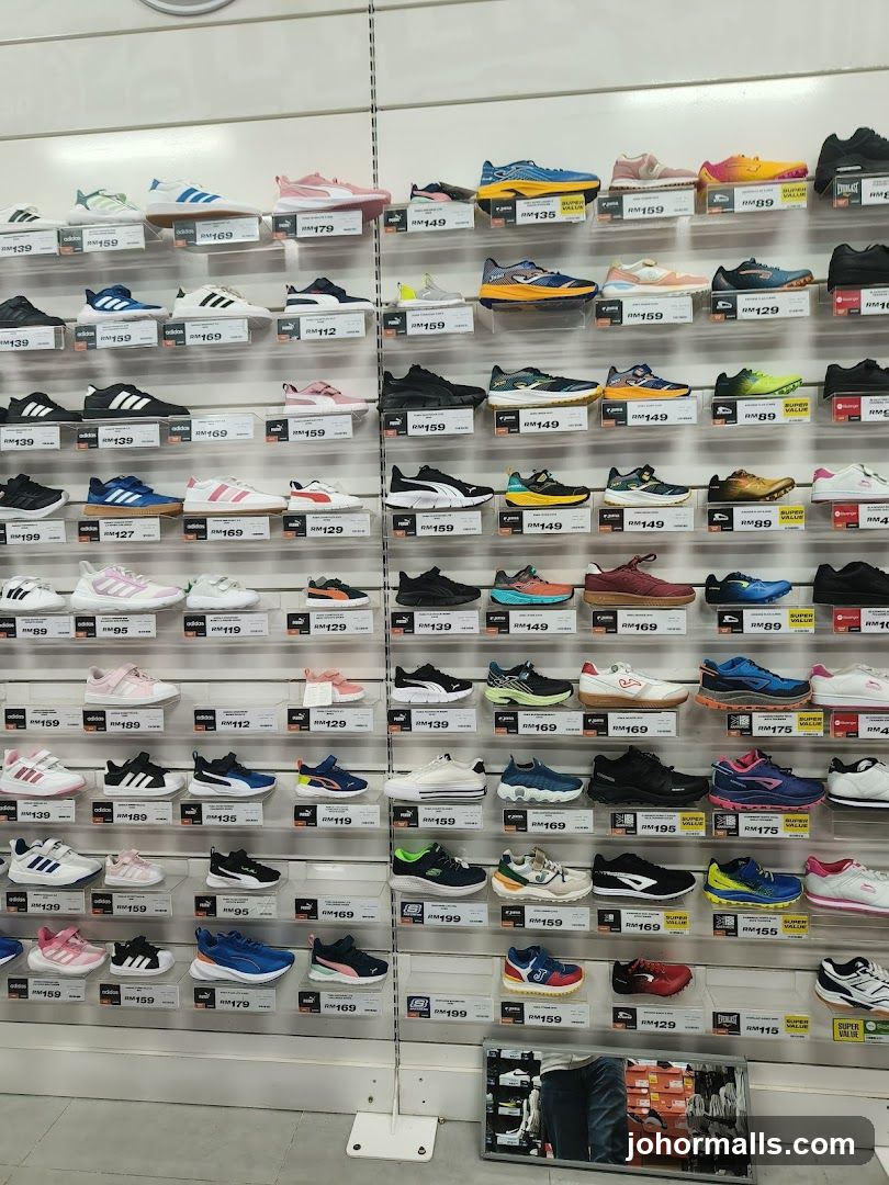 Athletic Shoe Display