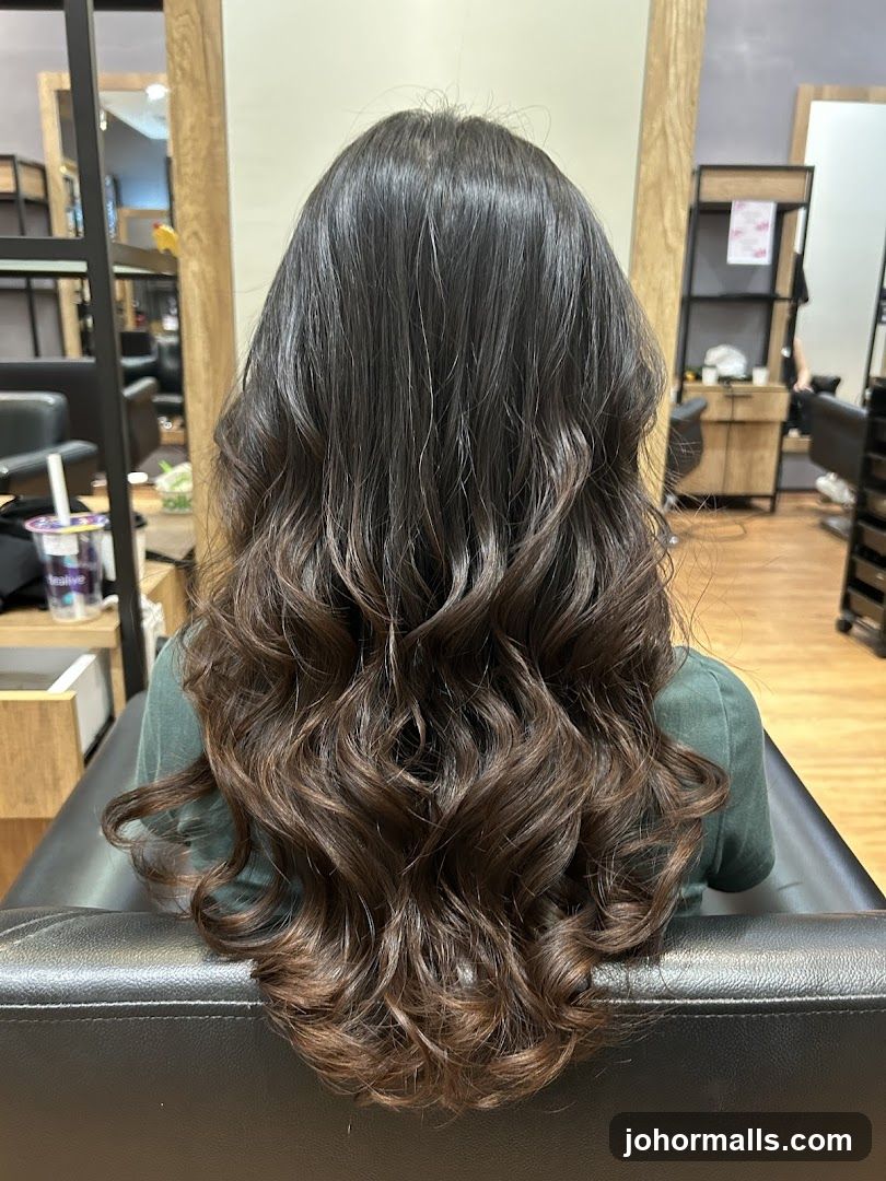 Woman with Wavy Brown Hair