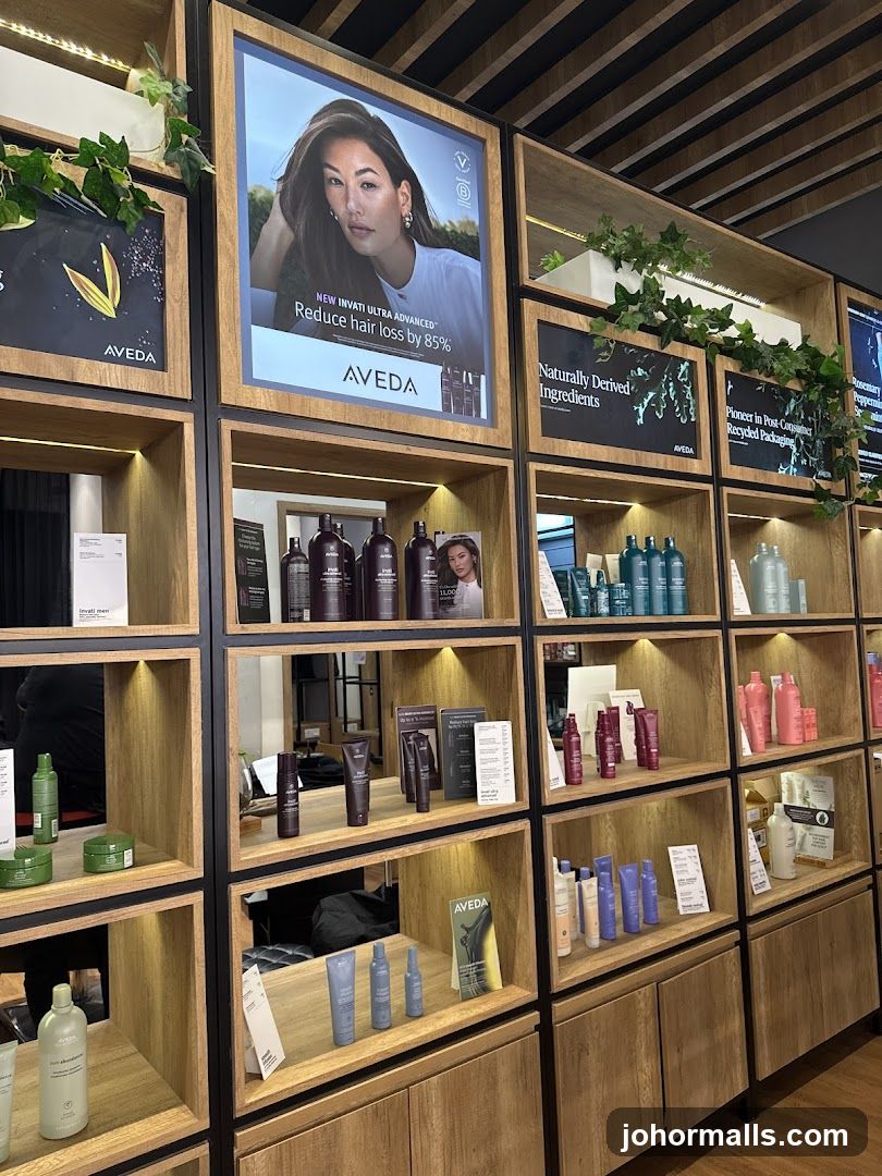 Aveda Hair Products Display