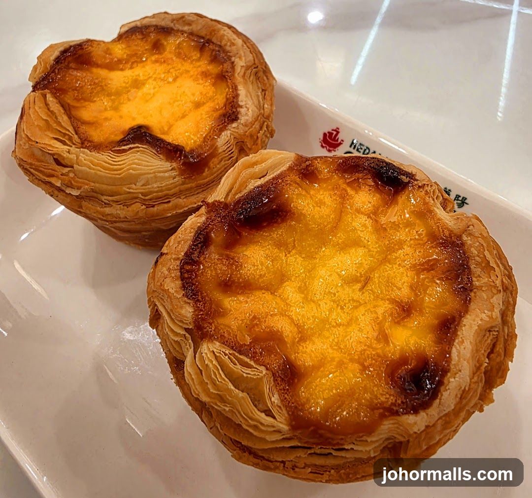 Two Portuguese Custard Tarts