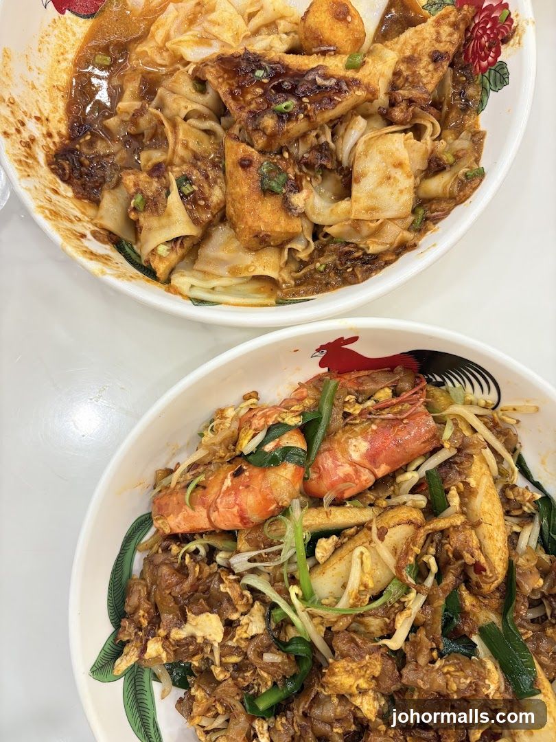 Two bowls of noodles