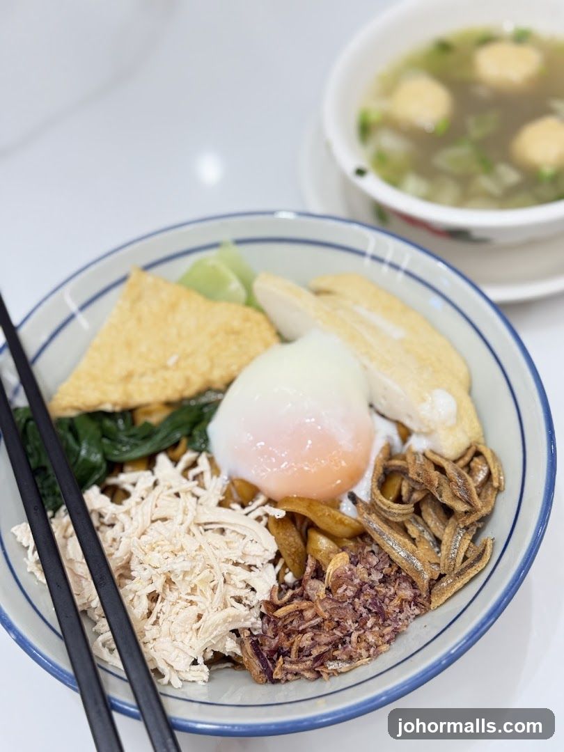 Noodles with Toppings and Soup