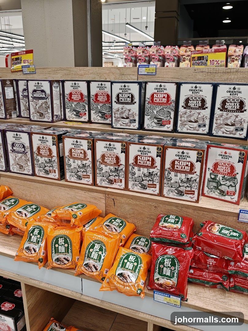 Coffee and Noodles Display